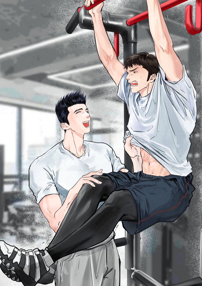 #仙三ドロライ
「筋トレ」
정대만의 복근과 혈압을 자극시켜주는 윤대협쿤...☆ 작업햇습니다 ><