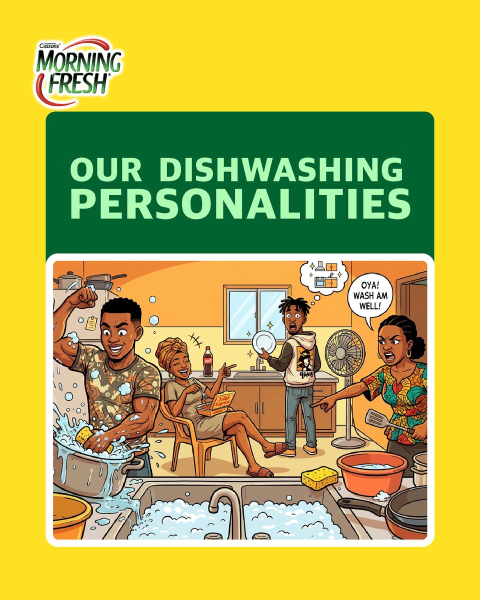 MorningFreshNG's tweet photo. You��ve officially been sorted into one of these unhinged dishwashing personalities. 👀
The real question is… which one are you?

#TheCareWeShare #MorningFreshng https://t.co/Vw3RYINeZL
