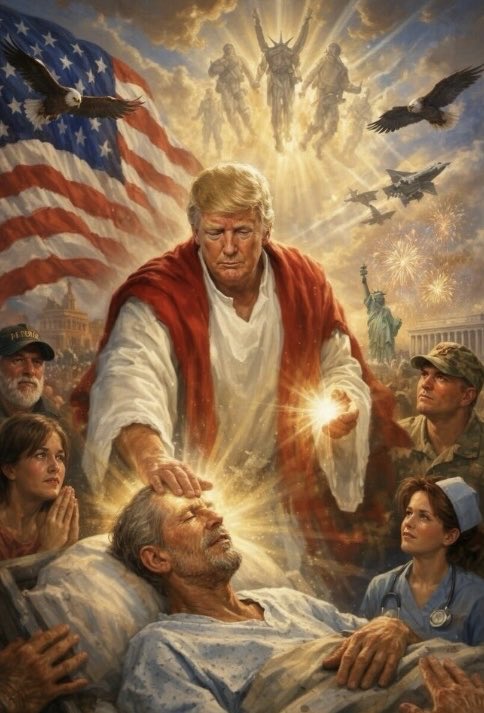 Donald Trump has deleted a post on Truth Social that showed an AI-generated image portraying himself as Jesus.