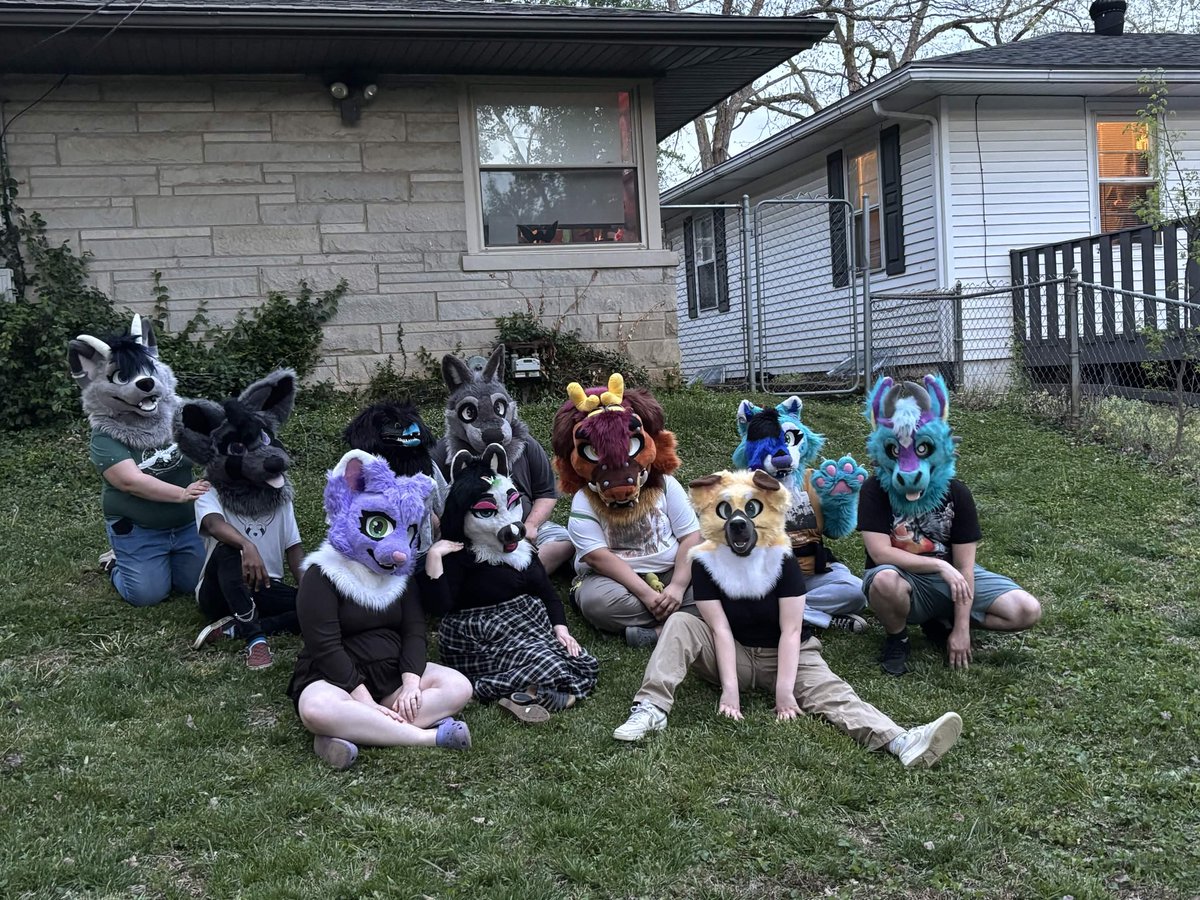 So yesterday the Furmeet got moved to our house so I guess we are the new Furry Hype House on the block