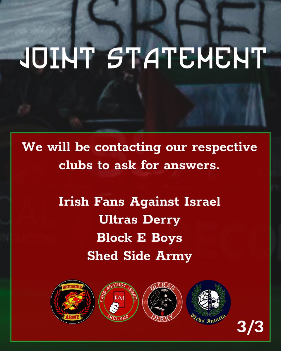 Irish Fans Against Israel tweet media