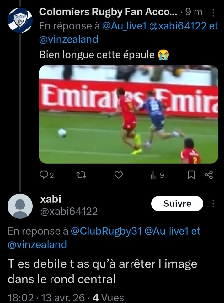 Colomiers Rugby Fan Account tweet media