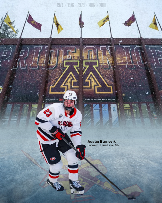 FutureGophers's tweet photo. 🚨🚨 CO〽️〽️ITTED 🚨🚨
AUSTIN BURNEVIK IS A GOPHER!!!
The Ham Lake native forward has had a productive 2 years for SCSU averaging 0.93 PPG and will follow his HC to Dinkytown. Should play right into a top-6 role
6th rounder in the 2024 NHL Draft by #FlyTogether
#FutureGopher〽️ https://t.co/teumt6YGez