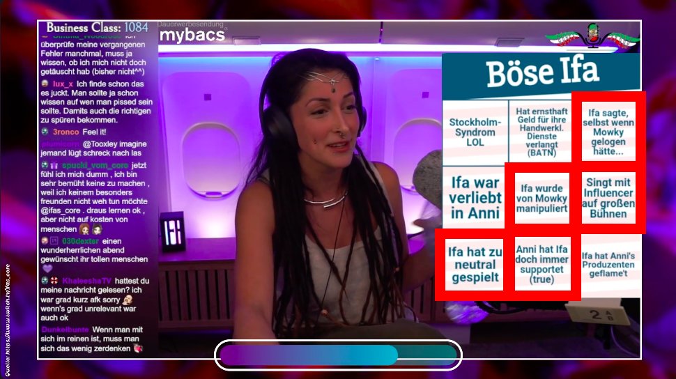 bana59861's tweet image. IFA gibt indirekt zu, dass MOWKY GELOGEN hat und blendet dazu eine Bingo-Karte ein, wo fast ALLES drauf steht was ich ihr 2024 auf MEINEM alten YOUTUBE-KANAL vorgeworfen habe (den MOWKY GESTRIKED hat). WEN WOLLT IHR VERARSCHEN??? #jayriddle #mowky #annitheduck #reved #ifa