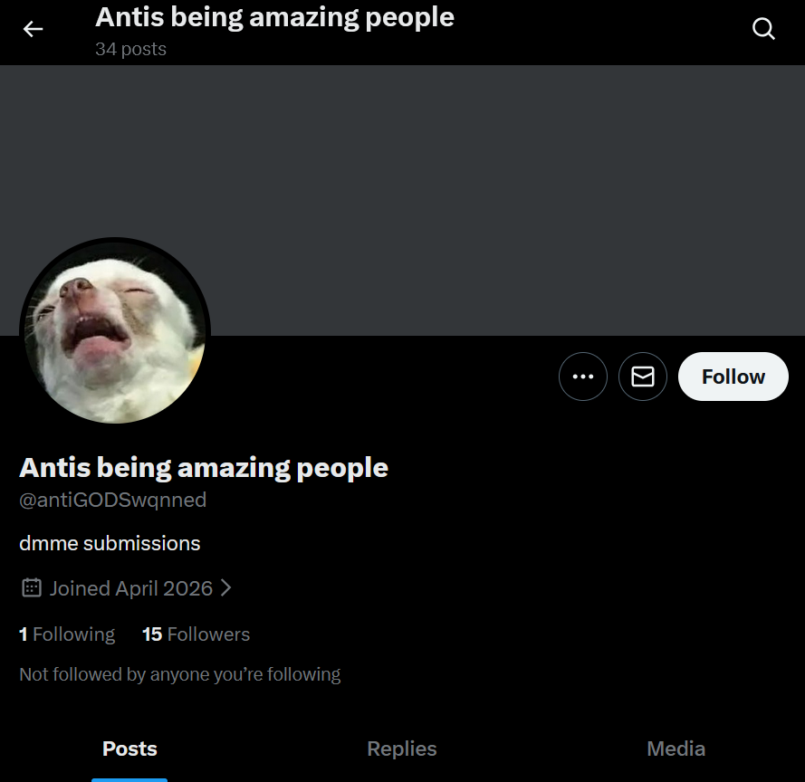 Antis Being Terrible People tweet media