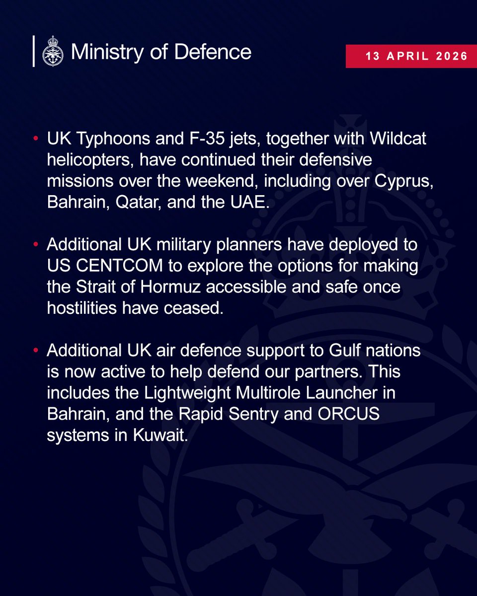 Ministry of Defence 🇬🇧 tweet media