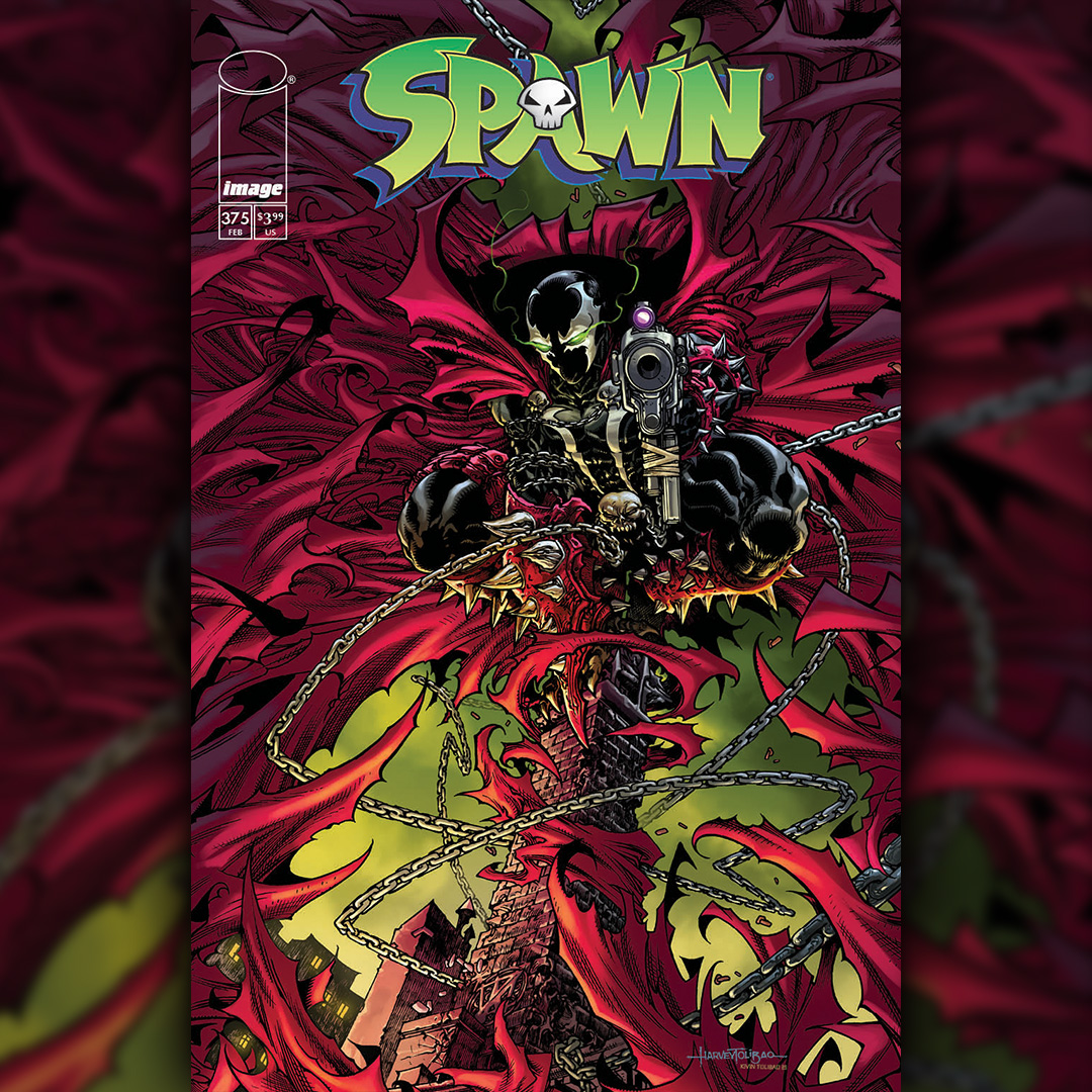 Todd_McFarlane's tweet image. AWESOME covers by @harveytolibao for SPAWN #375!
Grab yours on May 6.
TODD.

Cover A Colorist: @kevintolibao
Writer: @todd_mcfarlane and Matthew Rosenberg
Artist: @demonpuppy
Inker: @adelso_corona
Colorist: Robert Nugent
Letterer: Tom Orzechowski

#spawn #imagecomics #art #cover