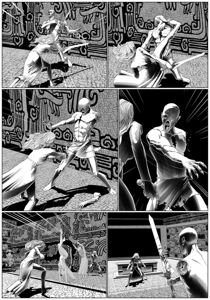 RedCrowComics's tweet image. New Salta inks!  Kicking some ass! 🦸‍♀️👊 Artwork by Dan Klye. #comicbookartists #illustration #illustrators #superheroine