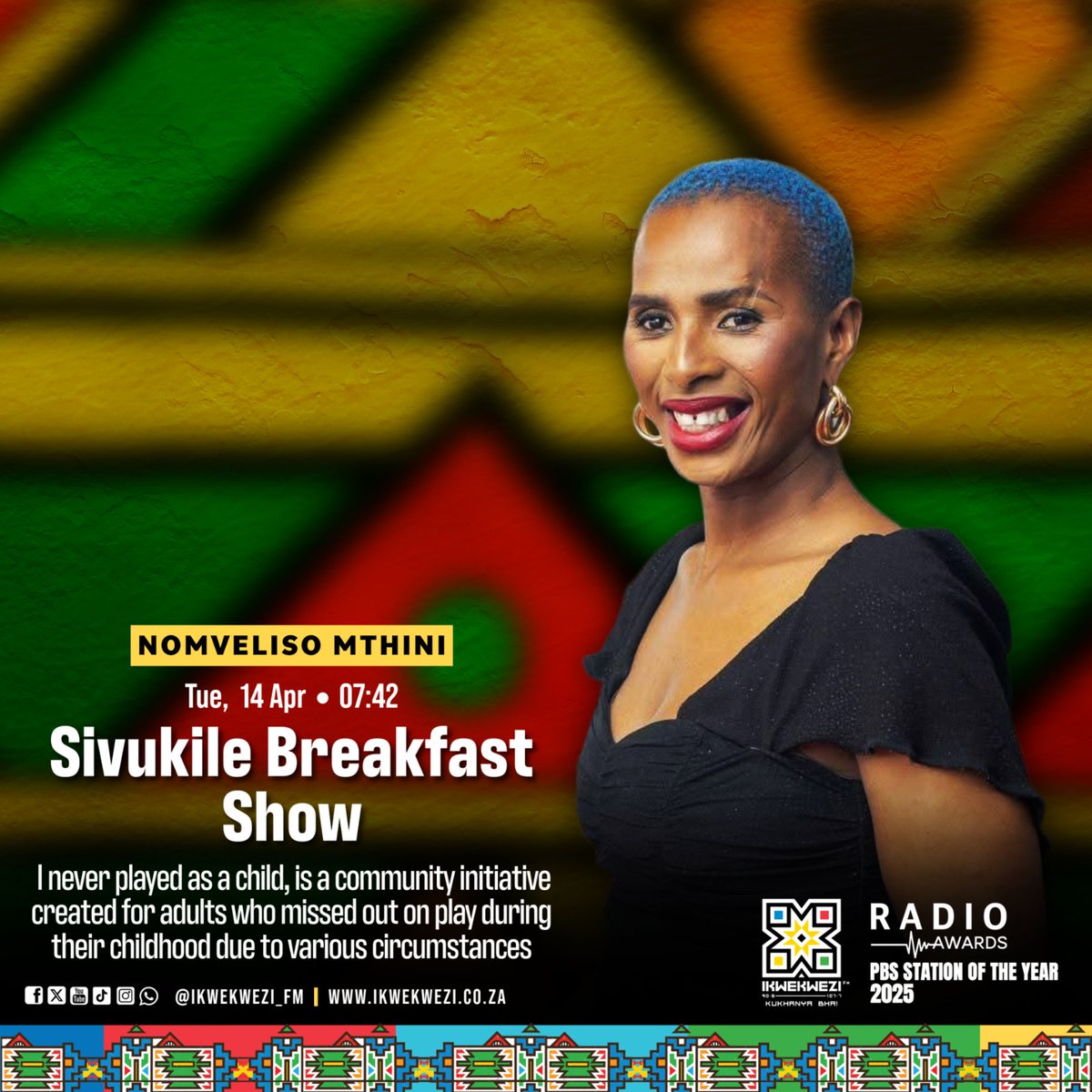 Ikwekwezi_FM's tweet image. #Sivukile629📻🔥 

⏰07:42 #WenzaKuhle: Nomveliso Mthini
📌I never played as a child, community initiative for adults who missed out on childhood play experiences
⏰08:12 #Technology: Manqoba Mngomezulu COO at CyberM8
📌How to spot Cybercrime AI Scam in 2026?

#UmkhanyoNgwowakho