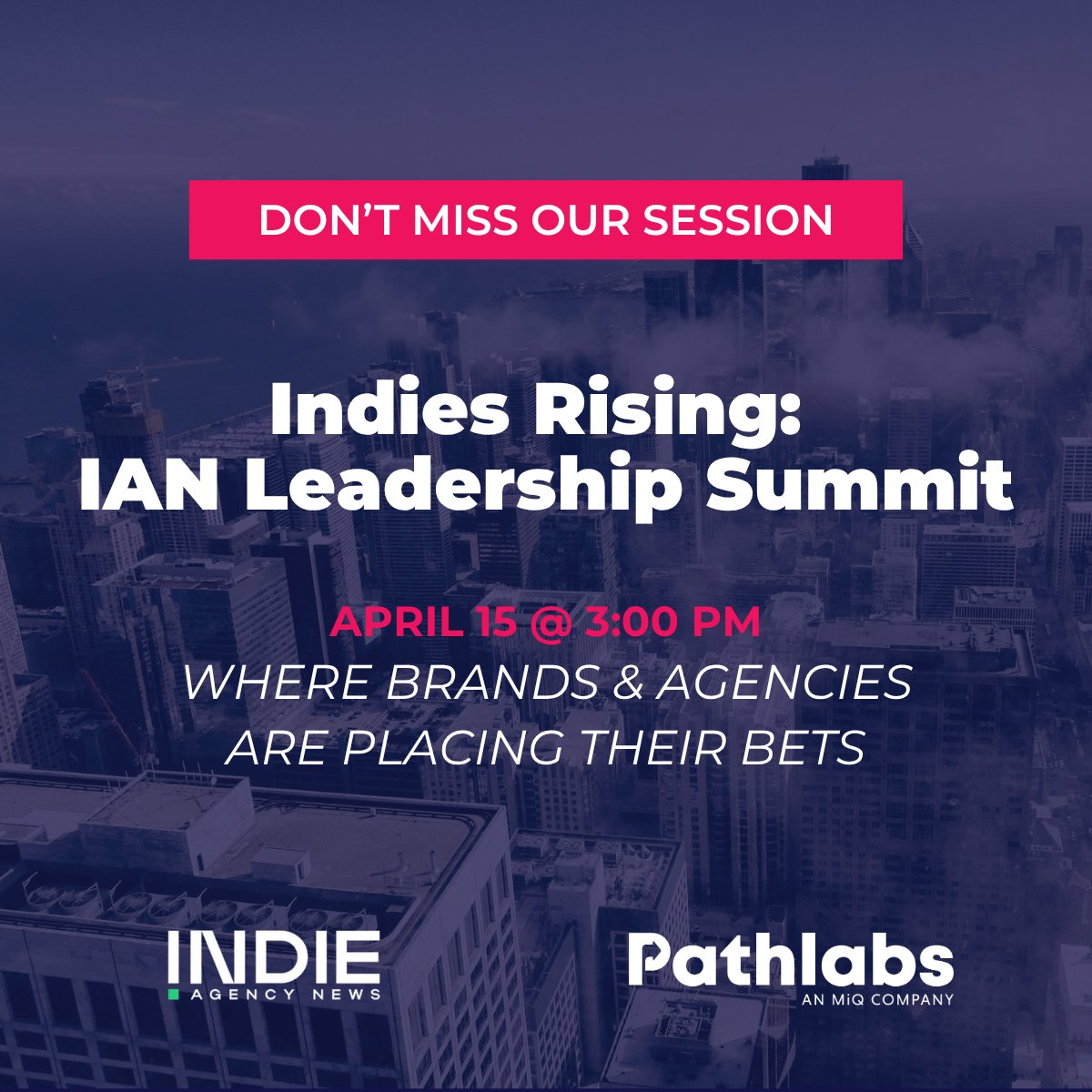 pathlabshq's tweet photo. Join us tomorrow in Chicago at the Indie Agency News Leadership Summit to learn which channels and trends deserve your attention in 2026: https://t.co/2elzJqFIvf https://t.co/xkVci1ACEC