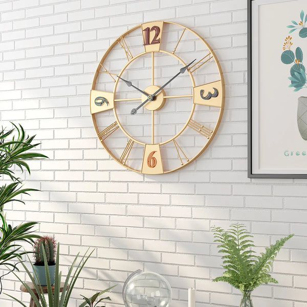 iSmartHomeGear's tweet image. Roman Numeric Wall Clock pairs classic Roman numerals with bold quarter-hour markers for easy reading. A stylish, durable accent for living rooms, offices, or entryways—simple to hang and a perfect gift. $189.99 🕰️✨ #HomeDecor #WallClock ismarthomegadgets.com/products/roman…