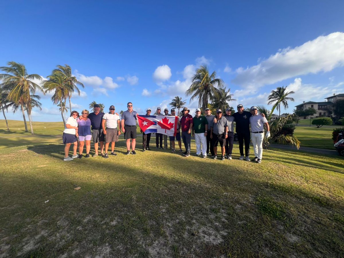 🇨🇺🤝🇨🇦#Varadero and #Canada, united by golf and friendship!  

The Cuba–Canada Golf Tournament in Varadero is more than a sporting event: it is a symbol of the friendship and cooperation that have united our nations for over 80 years.

More info🔗
acortar.link/ycLIYU