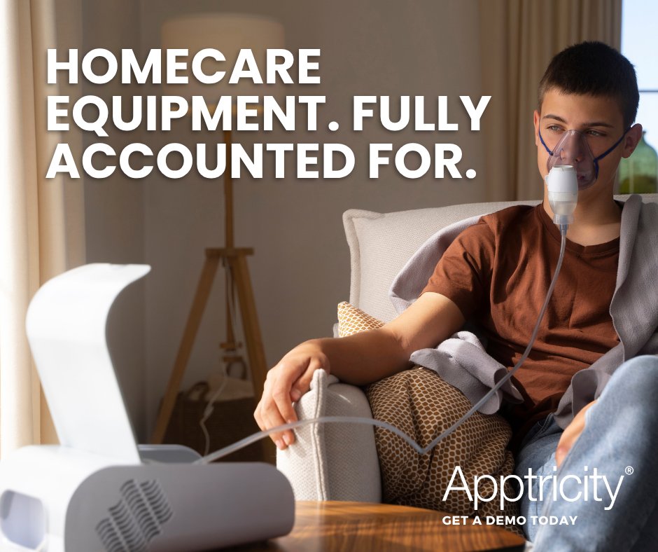 apptricity's tweet image. When medical equipment lives in a patient's home, tracking it requires a new approach. See how homecare agencies manage high-value assets across thousands of locations. #Homecare #HealthcareAssets #PatientCare #apptricity #assettracking