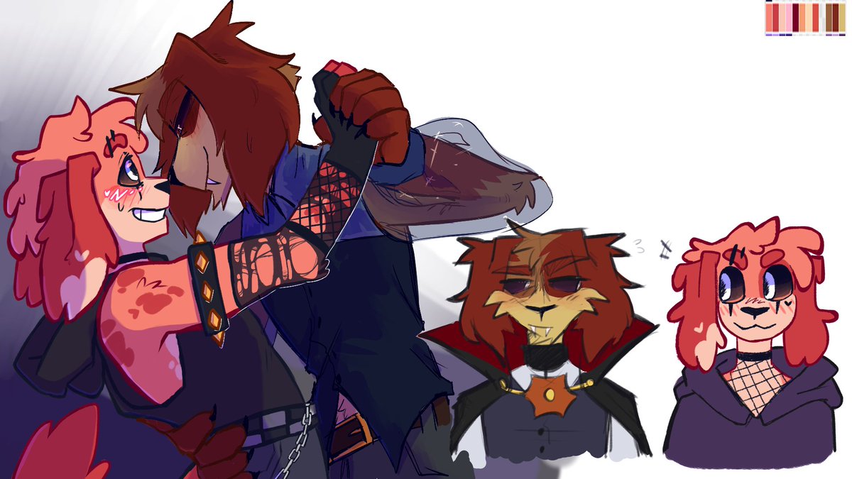 SparksofPaint's tweet image. Art collab with @Melivir1 

#Dogday #SmilingCritter