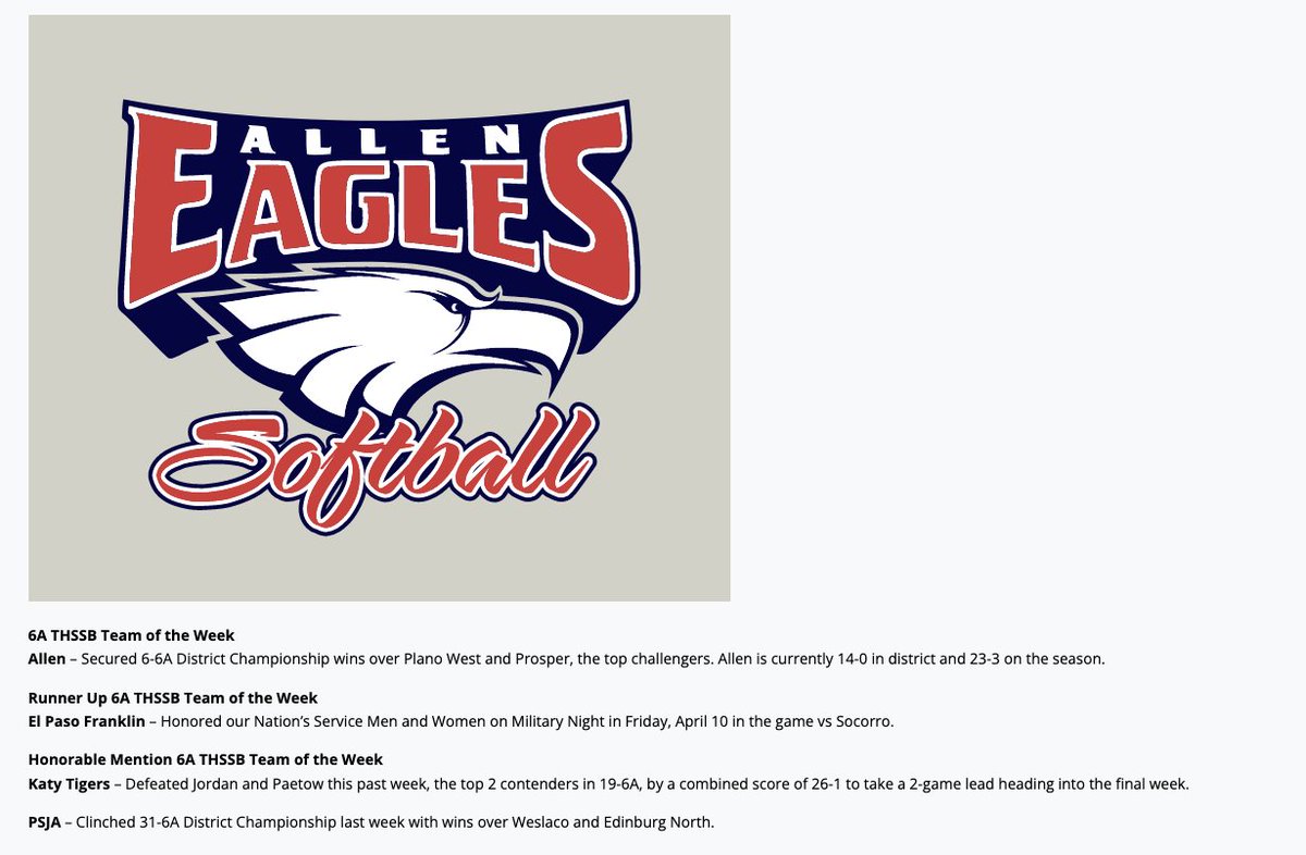 TxHSSoftball tweet media