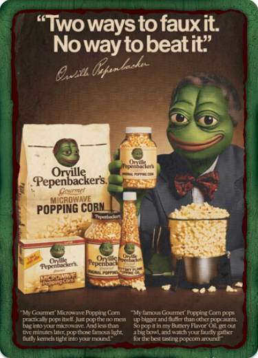 FauxBitcorn's tweet photo. 🌽NEW DROP 🌽   

ORVILLE
Card 77
Harvest 2 
Supply 31  
Artist - @HnftPepe https://t.co/1AshneHC8O