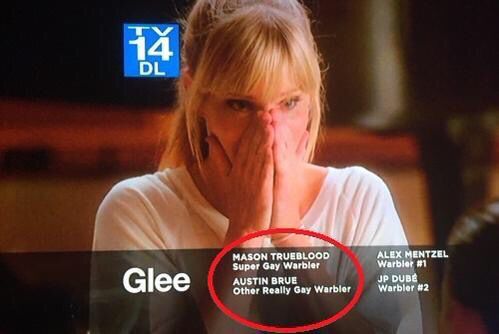 even glee’s credits were insane 😭
