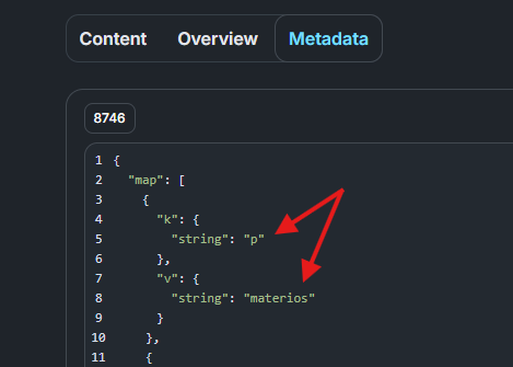 This is how you can spot a Materios Tx on Cardano mainnet

cexplorer.io/tx/b2b55a984af…