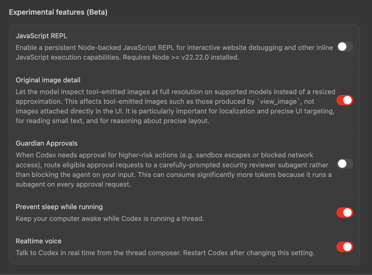 Upcoming codex features: - Pull Requests Section - Shows recent PR's ...