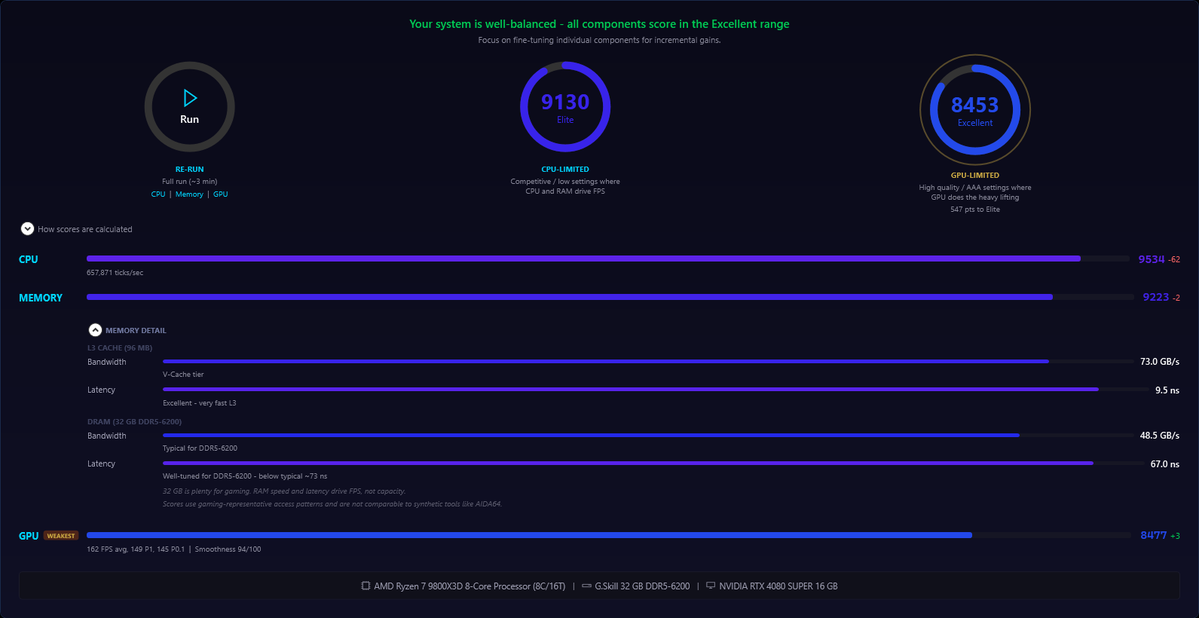 ATD_GGs's tweet image. FAST v3.4.1 out now!

Benchmark now breaks memory into 4 sub-metrics:

* L3 Cache bandwidth + latency
* DRAM bandwidth + latency

Quick Test mode lets you run CPU, Memory, or GPU individually too.

Try for free: alexanderthedad.gumroad.com/l/fast-free

#GamingPC #benchmark