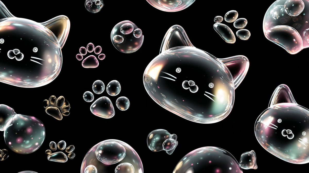 RaiKen_biriri's tweet image. ネコシャボン😺

暗い背景にスクリーンモードで乗せるだけで可愛いをプラスできます。