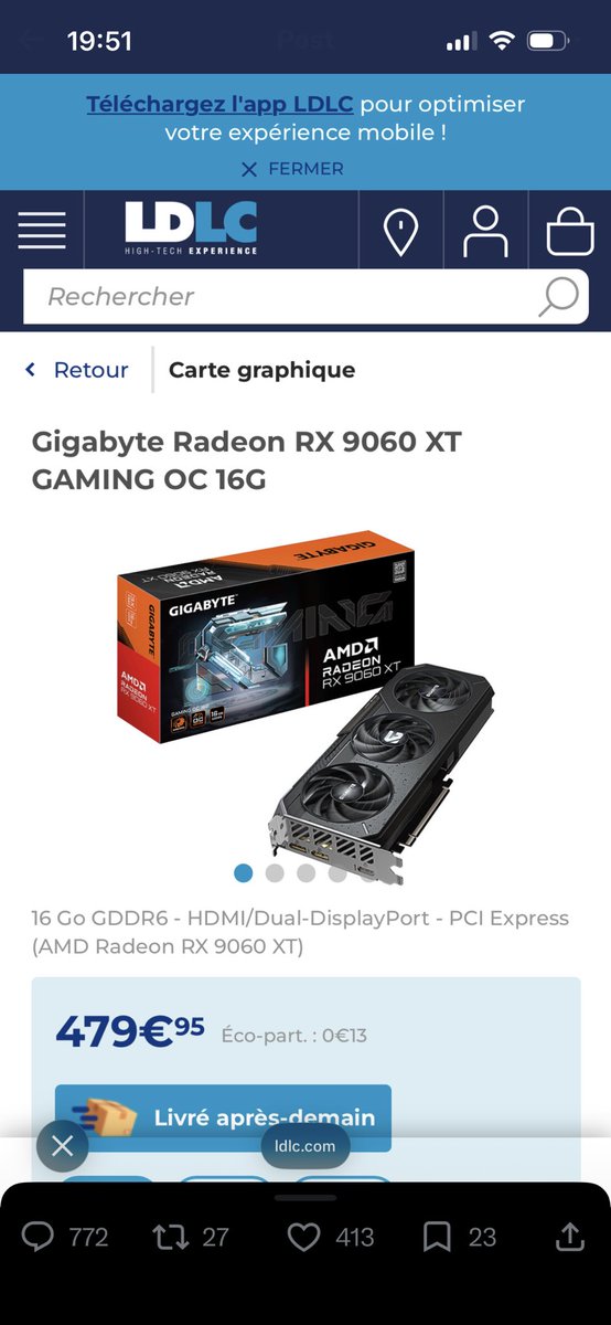 y_sssine's tweet photo. @LDLC raisonnable je trouve https://t.co/UOzRJEiStl