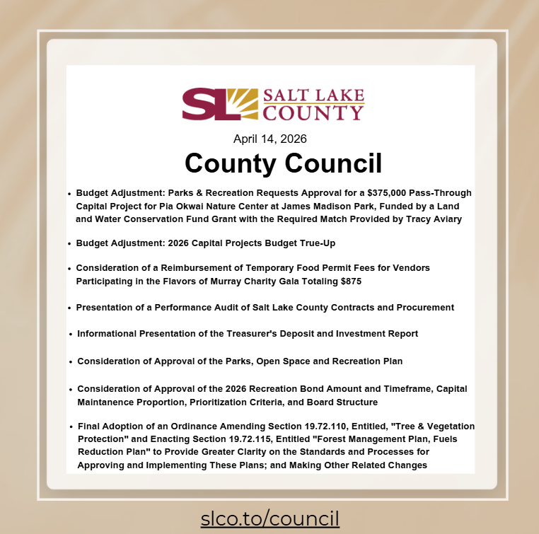 Salt Lake County Council tweet media