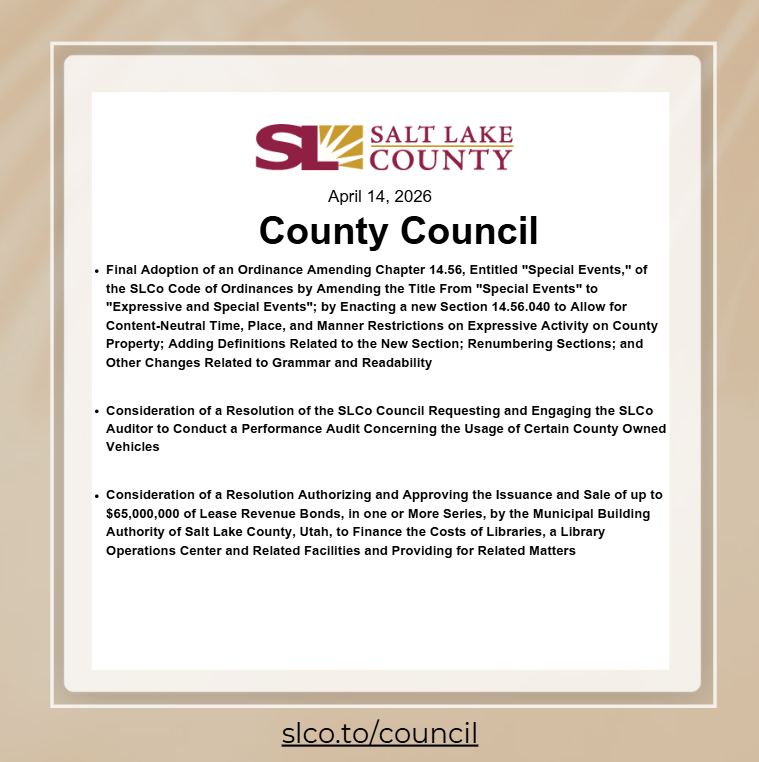 Salt Lake County Council tweet media