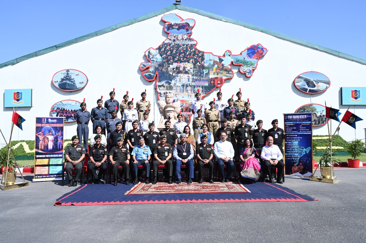 NIELITIndia's tweet image. NIELIT has signed a landmark MoU with @HQ_DG_NCC  to empower youth with essential skills in Cybersecurity and Cyber Awareness.
Through NDU Platform, this initiative is set to benefit approximately 30,000 NCC cadets every year.
#CyberSecurity #CyberAwareness #DigitalIndia