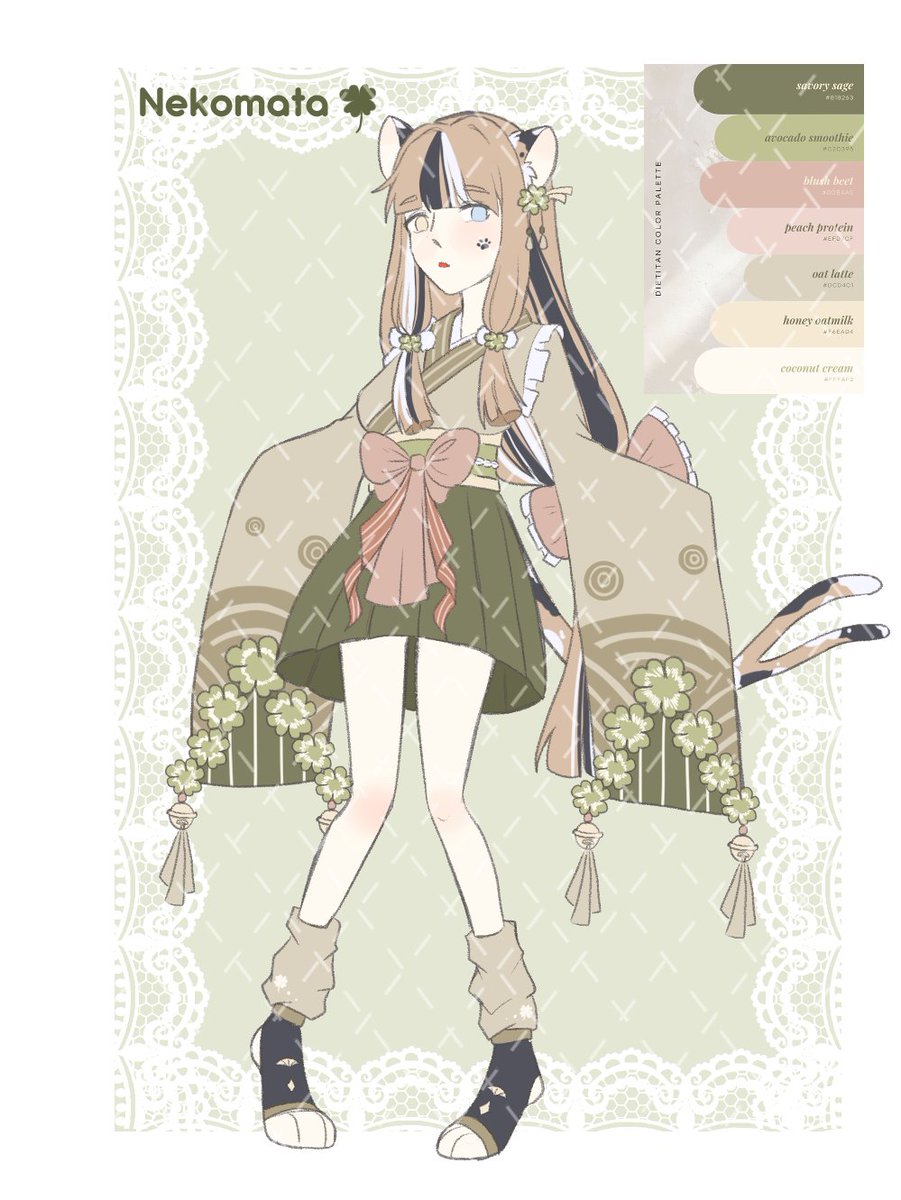 heiadopt6687's tweet photo. Nekomata BTA  

SB: 15$ 
MI: 1$ 
AB: 90$  Comment to claim her 

#adoptable #characterdesign #artmoots https://t.co/OMNTgze7St