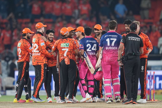 SRH's pace debutants turn on the heat in Hyderabad to hand RR their first loss of the season ⚡