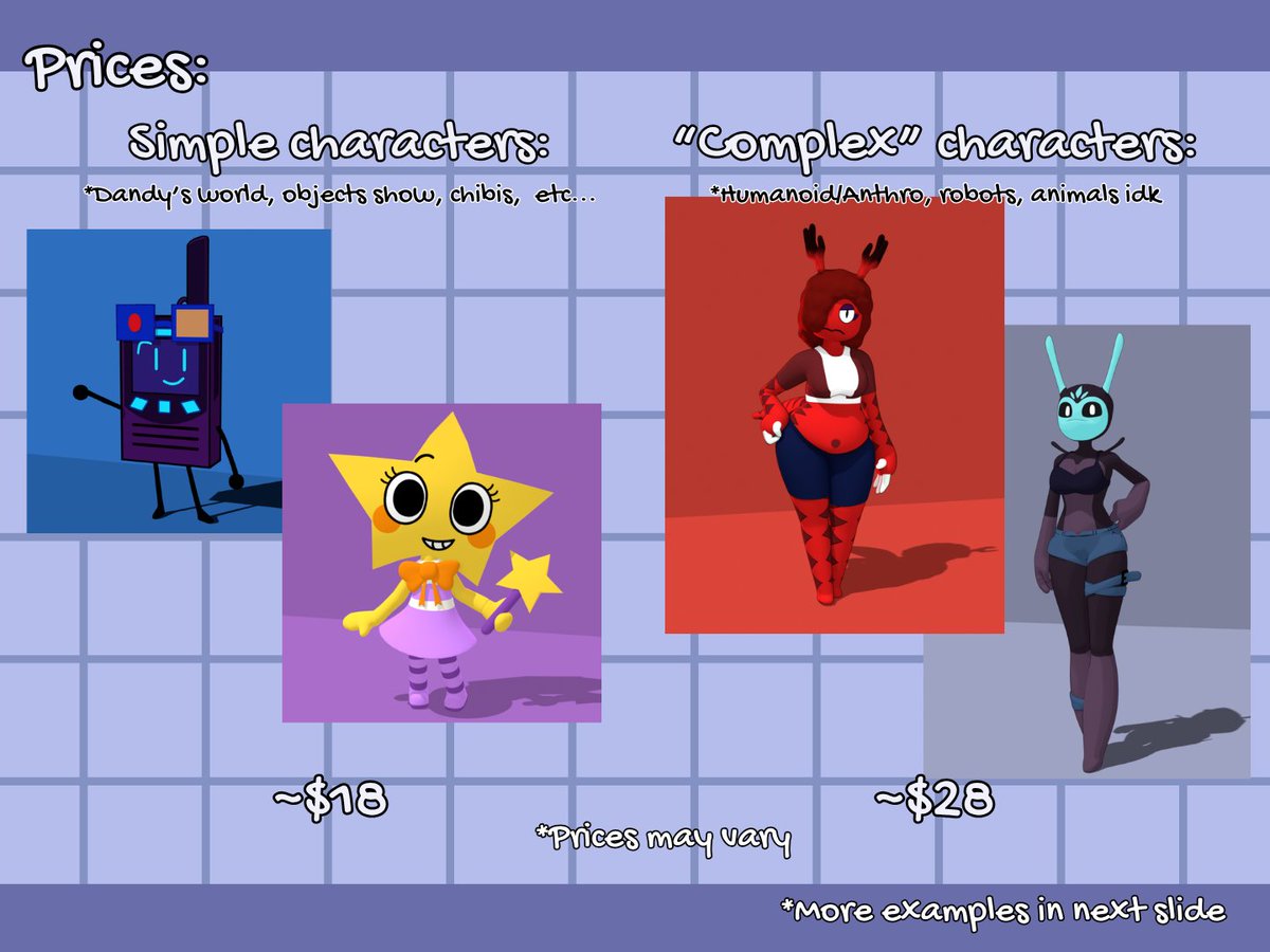 Nickxell_'s tweet photo. Hello Everyone! I am Opening 3D Commissions!
If you are interested in anything DM me! https://t.co/PR7W8kfvXj
