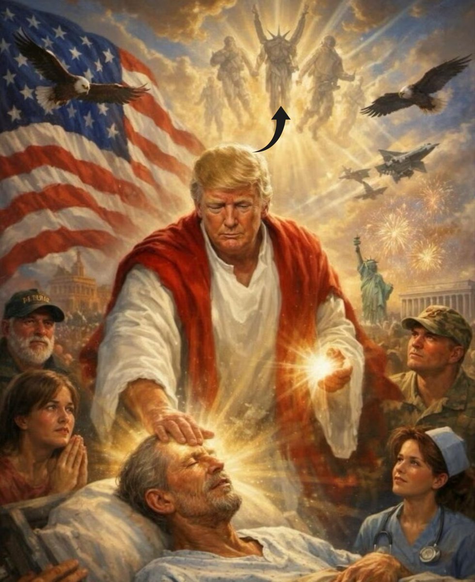 EniorJimenez's tweet photo. Trump es un anticristo.
Rinde homenaje a Cristo de labios, pero, en su interior, se ve a sí mismo como un cristo, un mesías, un salvador.
Lo peor: está siendo financiado y completamente manipulado por la mismísima sinagoga de Satanás, los judíos Chabad, la clase Epstein global.

Solo dos tipos de personas veneran a este hombre:

1. Los sionistas, que han hecho del estado moderno de Israel un becerro de oro.
2. Los judíos, que es Golem por el momento que lleva a cabo sus demandas. 

– "Antes de la La soberbia precede a la ruina y el orgullo a la caída" (Proverbios 16:18).