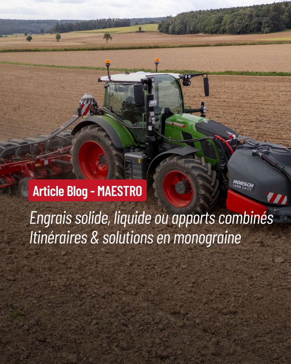 HORSCH_France's tweet photo. [🌽 #fertiliser - #solide #liquide #multiproduit] #horschmaestro 🎯Sécuriser nutrition des futures #cultures en #rang  
#équipements dimensionnés gestion #apport au semis
différents points de #localisation possibles sur le rang
💡 https://t.co/okzKXiDvq1 https://t.co/cwGf2yw4gN