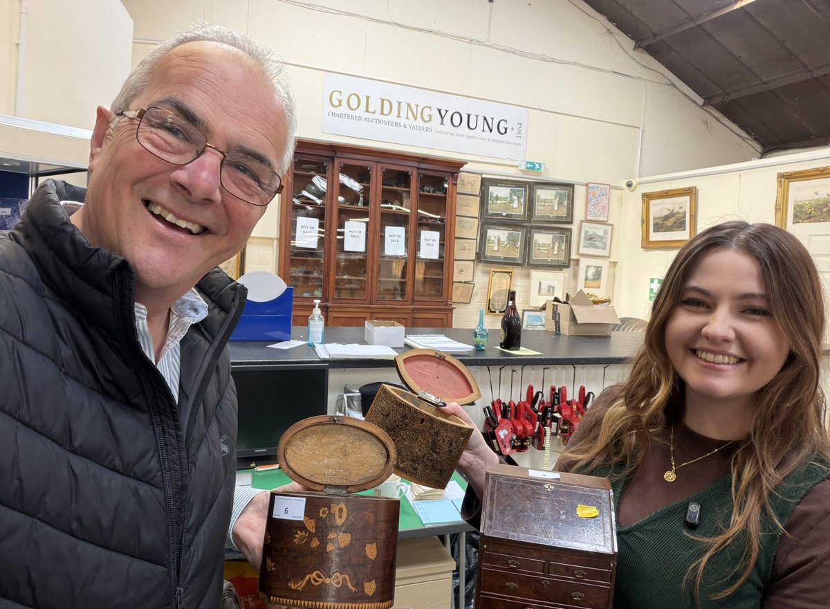 melvynprior's tweet image. Some collectable caddies, a 1929 bottle of beer, @PaulMcCartney signature, and a Bishop’s cope! Just some of the items in this weeks @GoldingYoung sale @ColinYoungAWA #Auction View/bid online goldingyoung.com