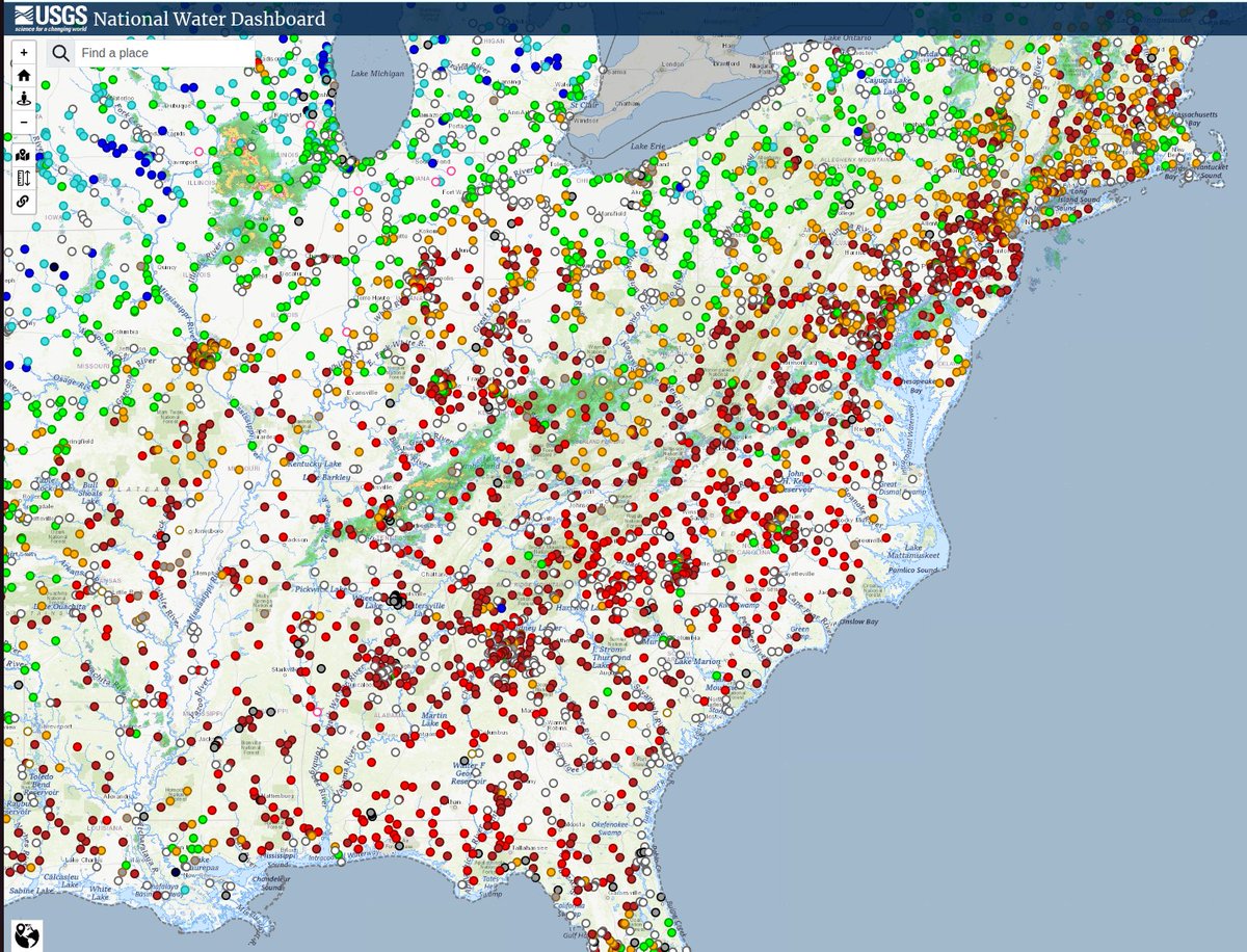 The US is facing a drought possibly similar to the drought of 1610, which wiped out the Jamestown Colonists.

dashboard.waterdata.usgs.gov/app/nwd/en/?re…
