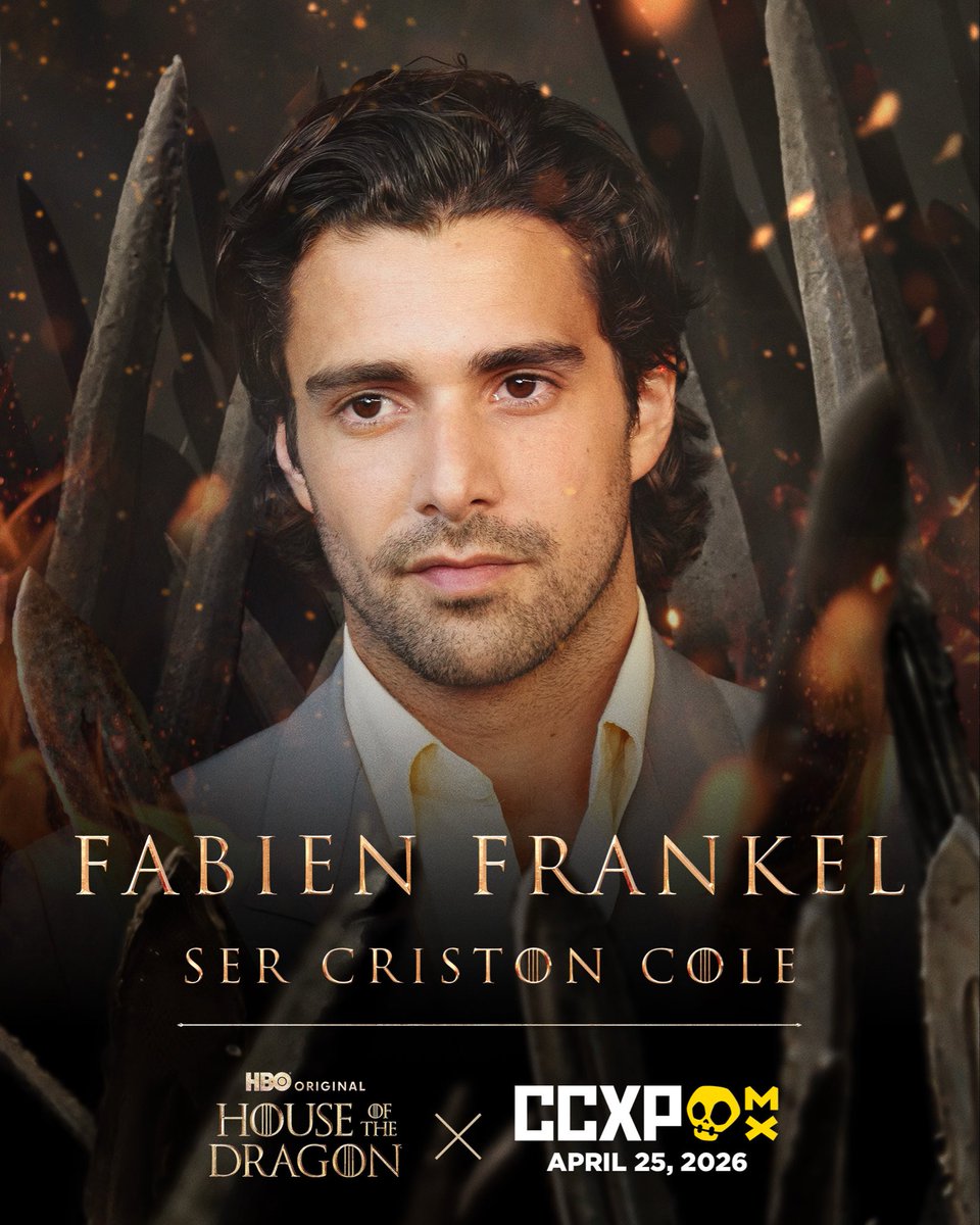 HouseofDragon's tweet image. Power demands an audience. Catch Matt Smith, Olivia Cooke, and Fabien Frankel at #CCXPMéxico on April 25. #HOTD Season 3