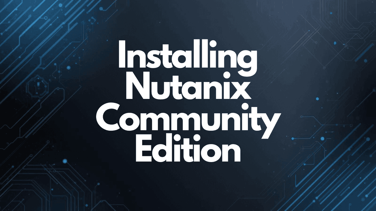 TechyGeeks1's tweet image. Installing Nutanix Community Edition (CE): A Step-by-Step Guide | #Guide #Nutanix #Virtualisation #NutanixCE #Nutanix #Hyperconverged #Virtualization #TechTutorial 
techygeekshome.info/installing-nut…