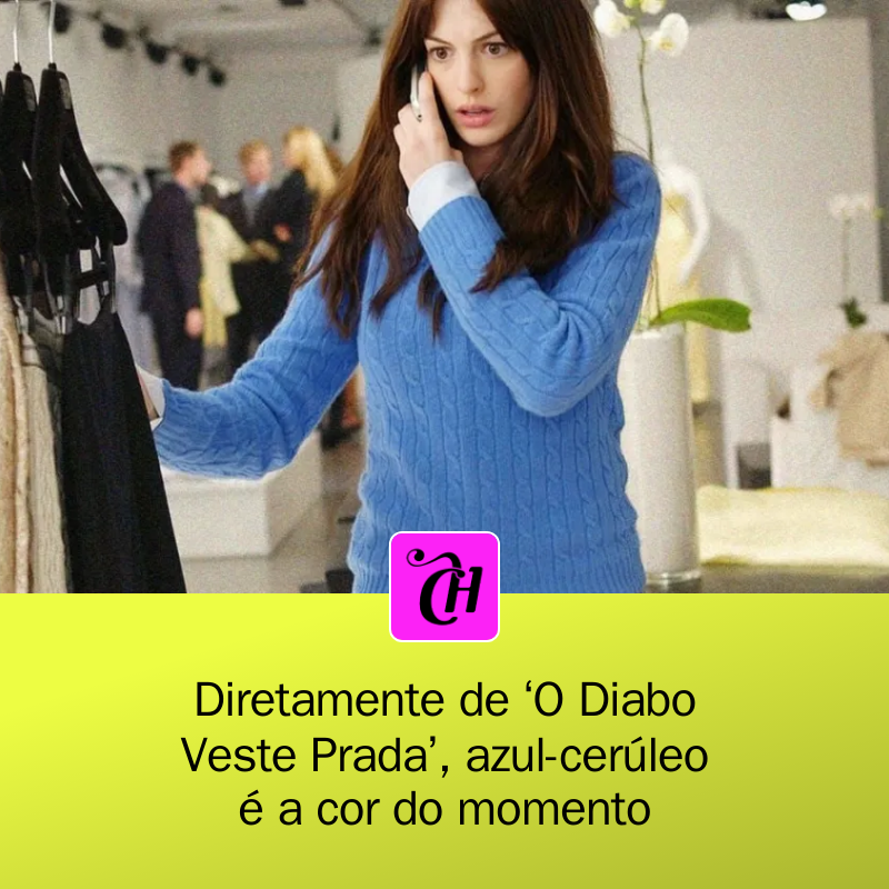 CAPRICHO's tweet image. 🌟 O azul-cerúleo está de volta e promete ser a cor do momento, seguindo os passos de 'O Diabo Veste Prada'. Inspire-se e entre no clima do filme! 👗✨ Saiba como usar essa tonalidade vibrante no seu look! #Moda #CorDoMomento #AzulCeruleo

mrf.lu/vTcb