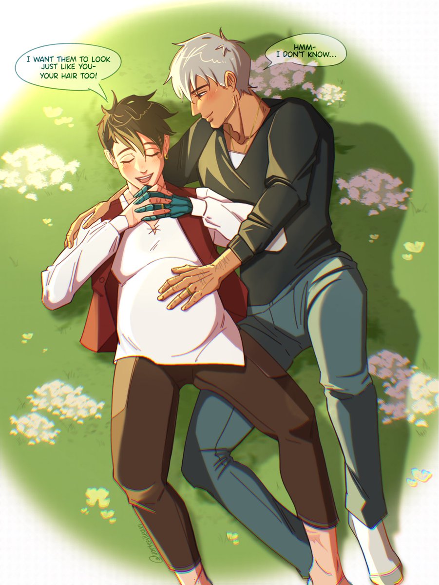 vortefilleari's tweet image. Post Stargaze- They get their little baby with silver hair🫶🏼 Ww is pleasantly surprised and Vash is obsessed 💕

#wolfvash #woodvash #wv #vashwood
