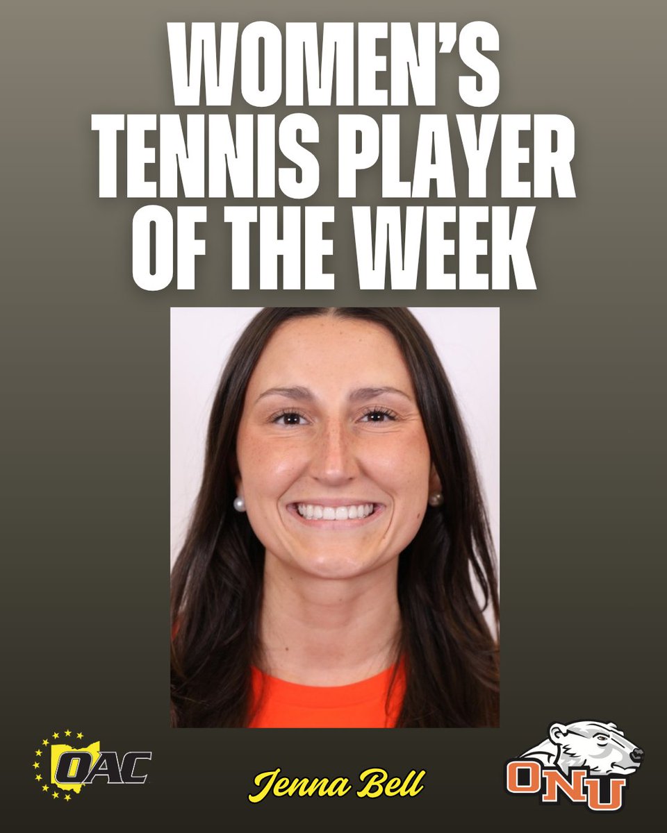 OHAthleticConf's tweet image. Athletes of the Week | April 13

🎾 Tyler Wood, Jenna Bell

#OAC
