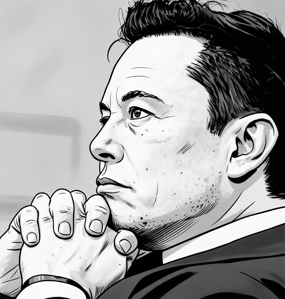 Cartoon Elon tweet media