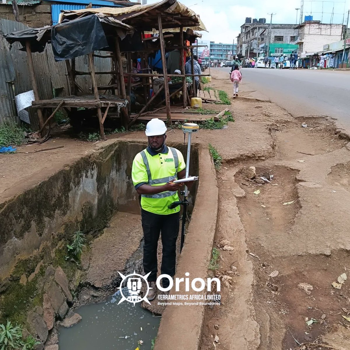 OrionGeospatial's tweet image. Lately Our team @Nicholas &amp;amp; @silvesterw55524 mapped drainage networks, opened manholes, and captured inverts, culverts, and junctions to understand persistent flooding.

This data will directly inform stormwater redesign and long-term flood mitigation

#Surveying #Stormwater