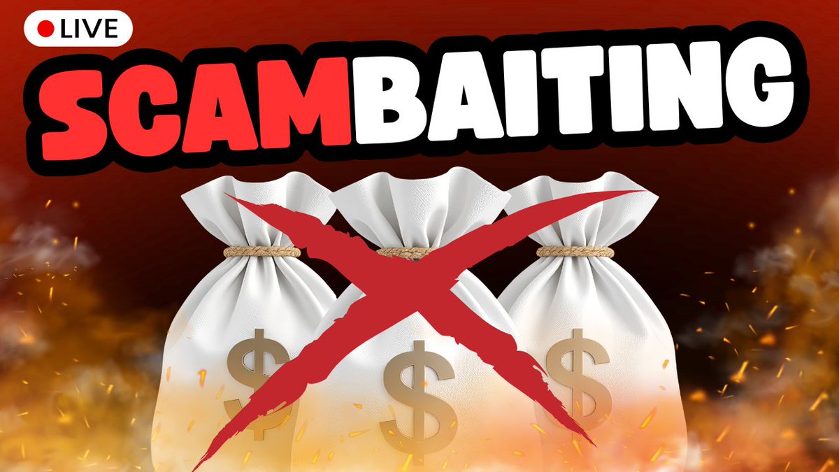 ScamCall23's tweet photo. I'm live calling scammers right now!
 https://t.co/DxG9AAdYhb https://t.co/kuIAS5mRvH
