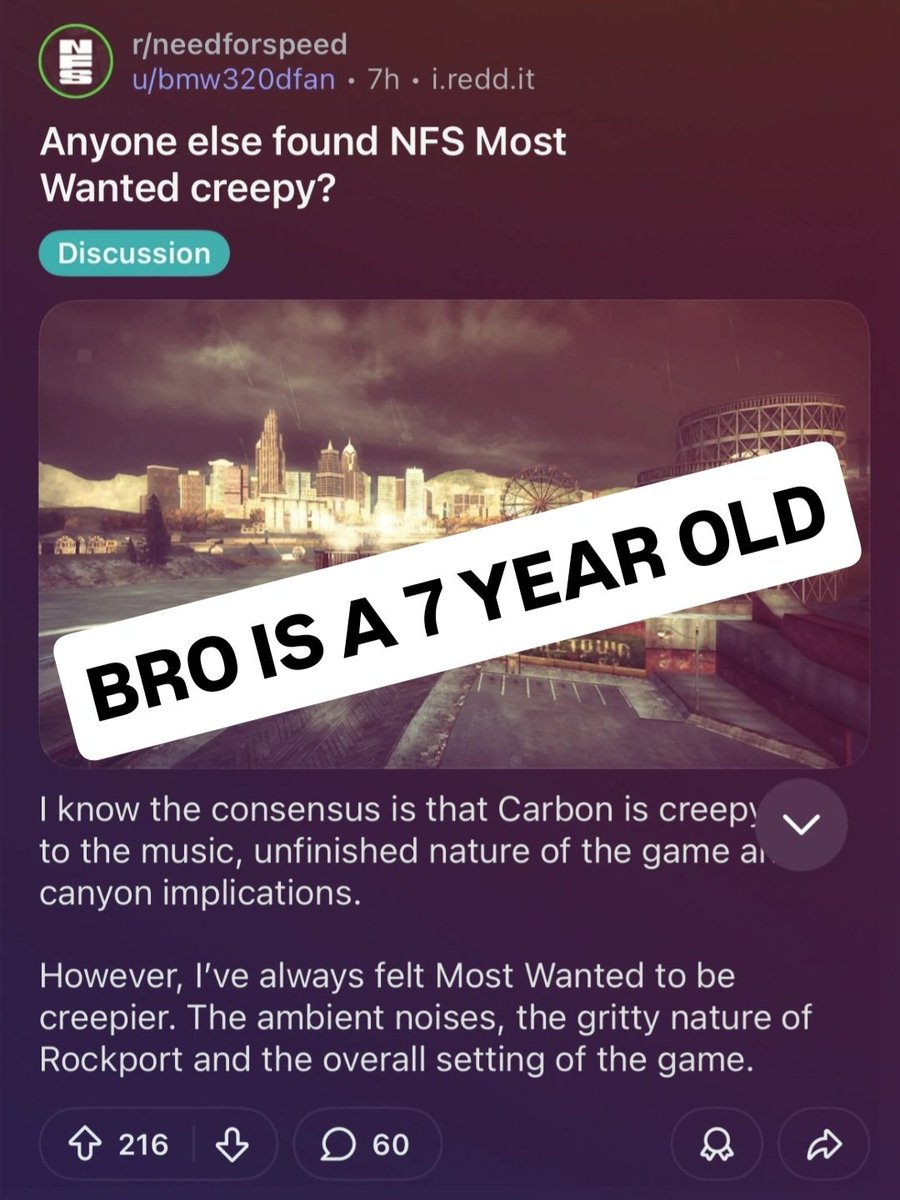 Weird NFS Content tweet media