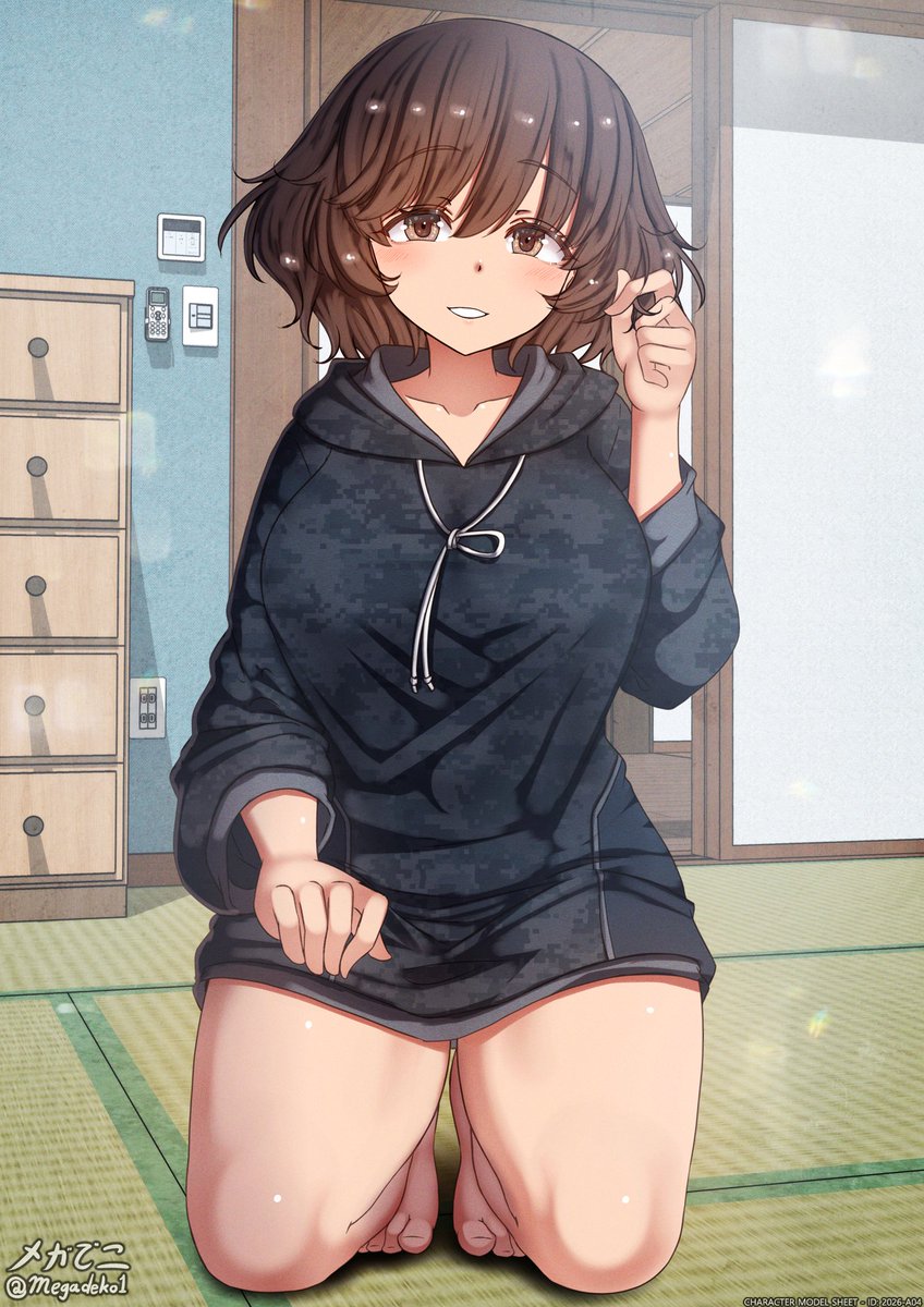 優花里のお部屋で、のんびりと😌
At Home in Yukari's Room

#ガルパン
#garupan 