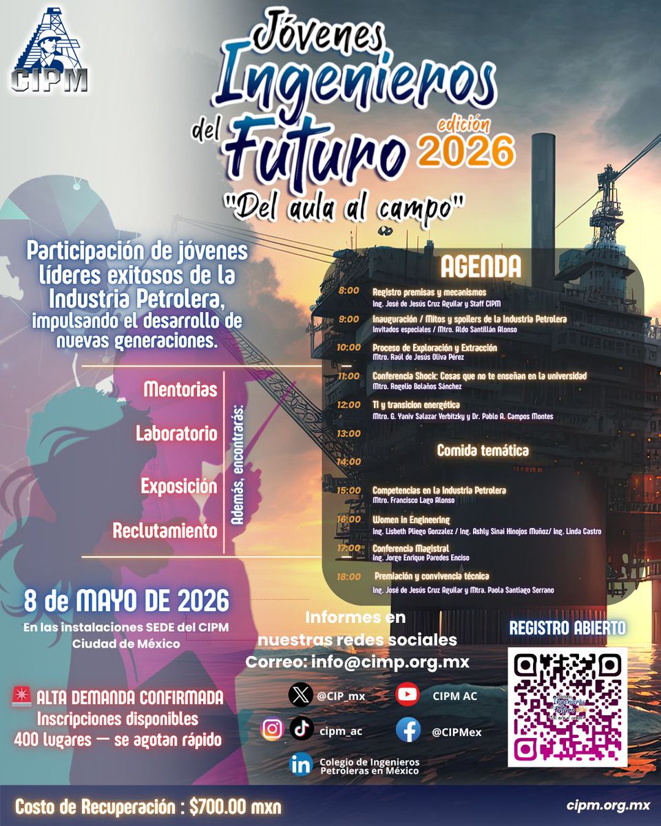 Colegio de Ingenieros Petroleros de México (CIPM) tweet media