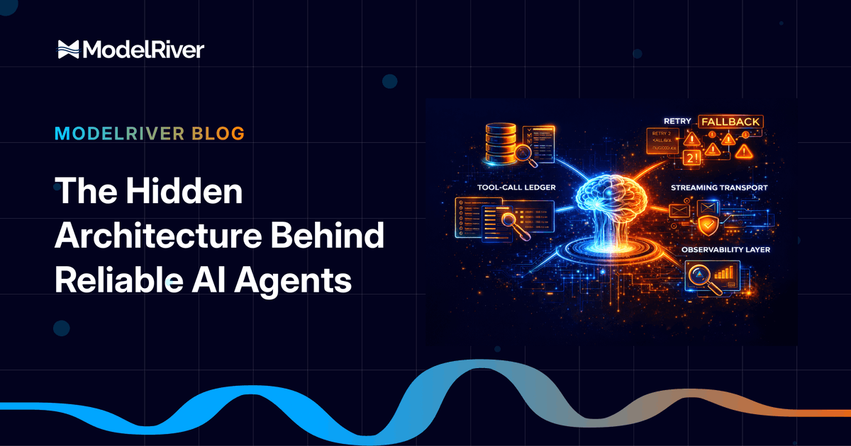 modelriverai's tweet photo. Most AI agents look impressive in demos.

Few survive production.

What makes the difference isn’t prompts. It’s architecture:

• tool-call ledgers
• retries &amp; fallbacks
• streaming transport
• observability layers

Here’s the hidden stack:
https://t.co/EvVms6en0W https://t.co/SQBDuiL2Kd