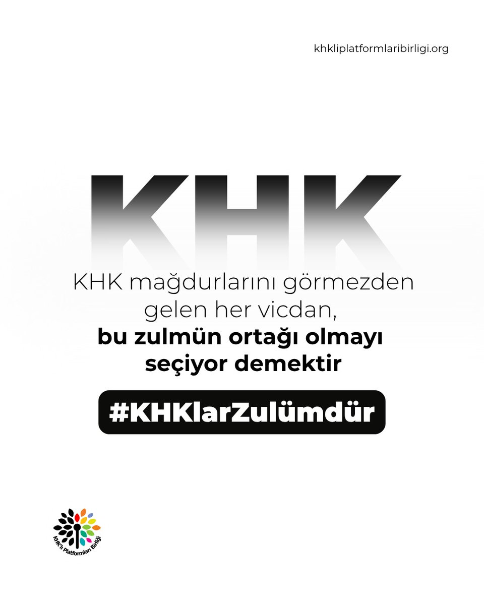 162.239 kişi bir gecede kamu görevinden ihraç edildi.  

Soruşturma yok. Savunma yok. Delil yok.Mahkeme yok.
Resmi gazetede ifşa var.

#KHKlarZulümdür