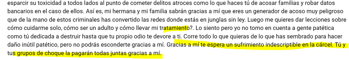 Blackplushcat's tweet photo. @AlanLarrence02 Perdón, no te quiero molestar, pero este tipo @Lknight2552 entre las tonterías que escribe, dice que ustedes son mis "grupos de choque". El tipo anda subiendo de tono sus amena... por Internet con que va a torturar personas en prisión. https://t.co/0mjhxVRA07